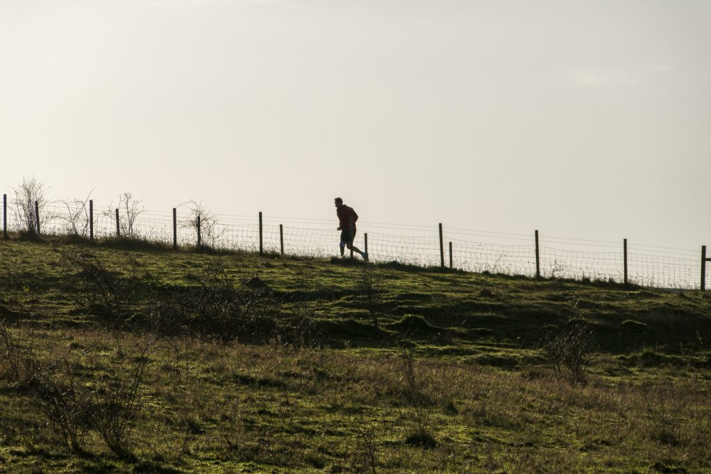Athletes competing in endurance challenges